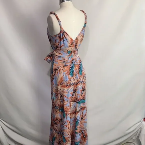 Sam Edelman NWT blue tropical print maxi dress - Picture 7 of 14